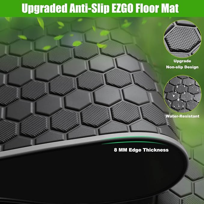 EZGO TXT Golf Cart Full Coverage Floor Liner Mat, fits EZGO TXT, Express S4