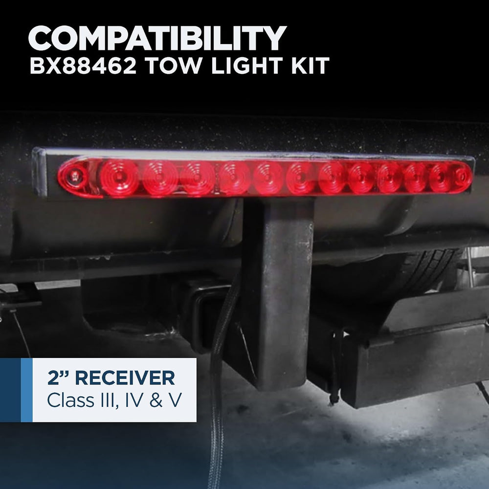 Blue Ox Tow Light Kit fits 2 Inch Class III, IV, V Receiver Hitch | Plug-and-...