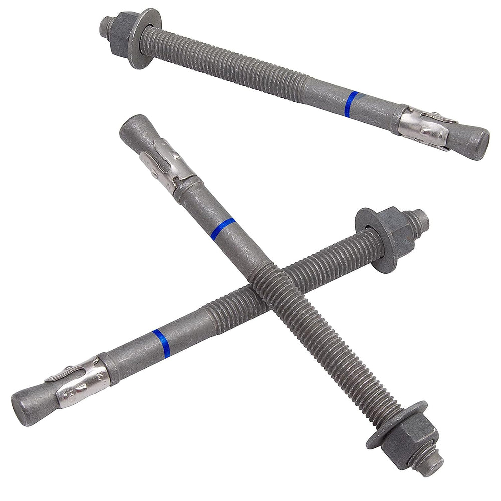 1/2" x 7" Concrete Anchors (20 Pack) Wedge Anchors Bolts, Hot Dip G...