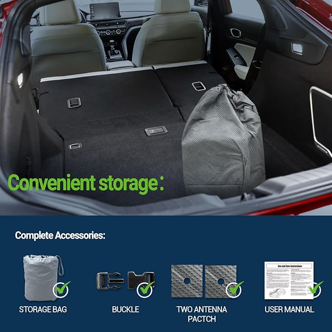 All Weather Waterproof SUV Car Cover, 7-Layer Non-Woven Cotton Car Covers