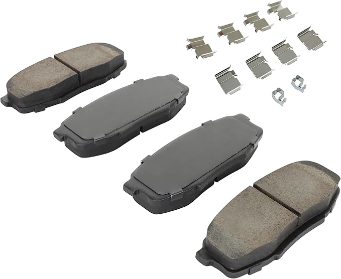 Premium Semi-Metallic Rear Brake Pads Compatible