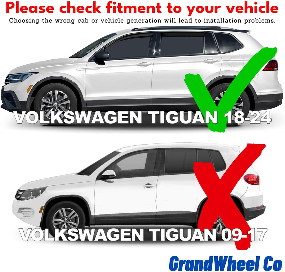 Window Deflectors Smoke Tinted In-Channel Side Window Vent Visor Deflectors R...