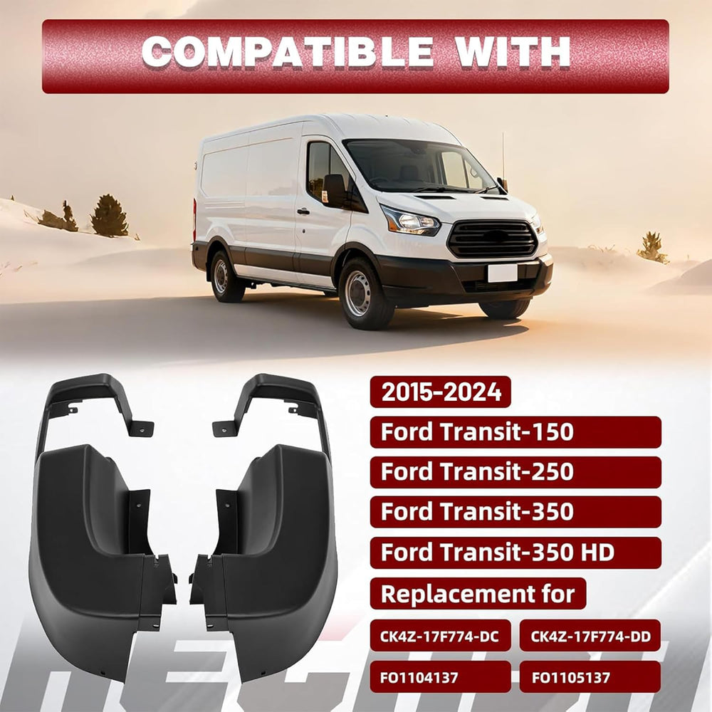 HECASA Rear Bumper Side End Cap Cover Compatible with 2015-2024 Ford Transit ...