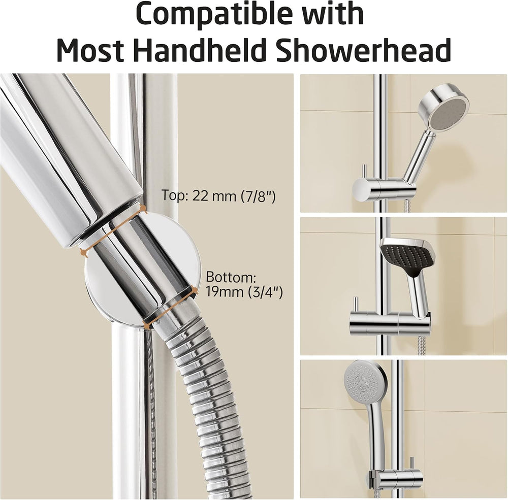 KES No Drill 30-Inch Shower Slide Bar with Adjustable Handheld Shower Head Ho...
