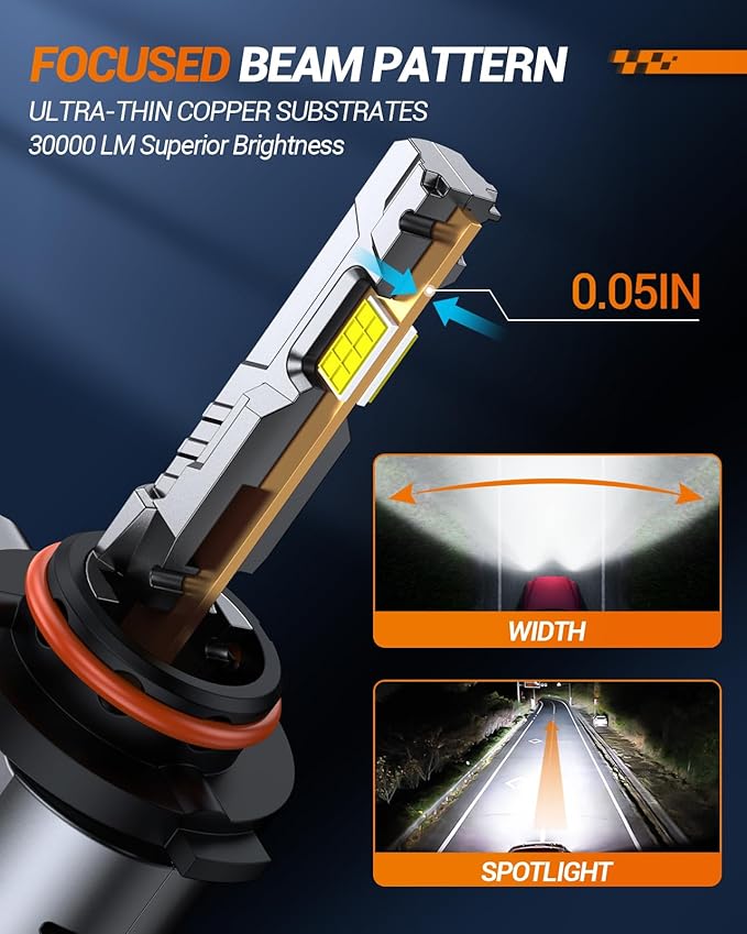 SEALIGHT H7 Bulbs, 000LM 6500K Fog Lights (Pack of 2)