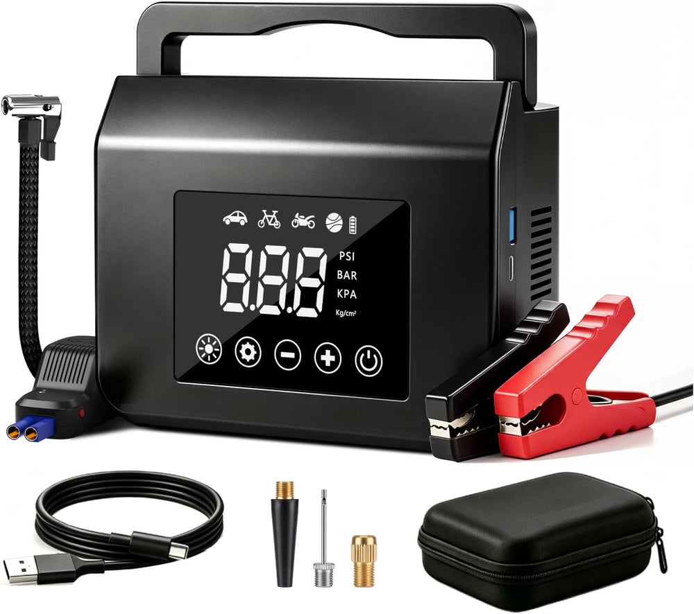 4000A Car Battery Jump Starter with Air Compressor 150PSI