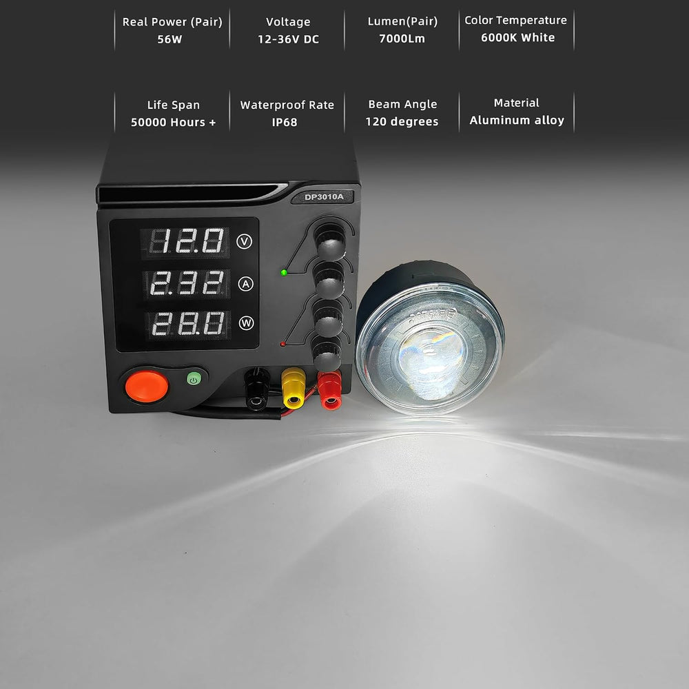 3.5 Inch Round LED Fog Lights, Anti-Glare Off Road LED Pod Lights