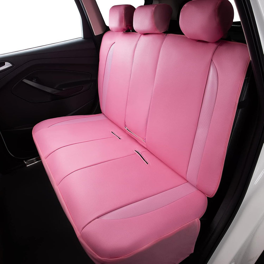 Flying Banner car seat Covers Protects Water Proof Faux Leather Carbon Fiber ...