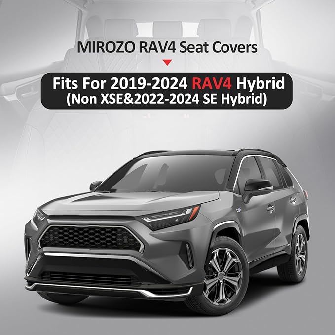 MIROZO Car Seat Covers for Toyota Rav4, Waterproof Rav4 Seat Covers Compatible