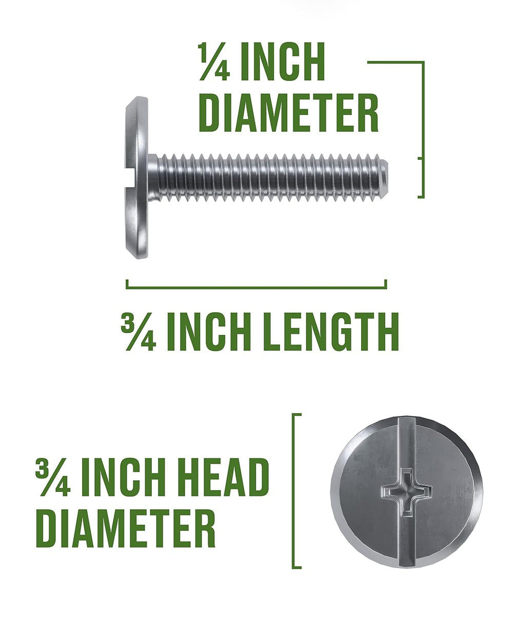 The Hillman Group 831489 1/4 X 3/4-Inch Stainless Steel Hurricane Bolt, 100-Pack