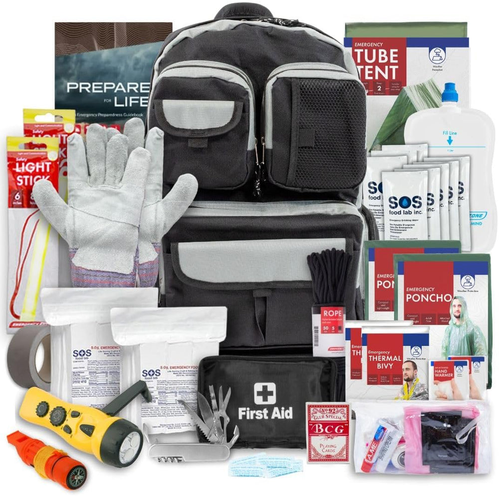 Urban Survival Bug-Out Bag/Go Bag and Disaster Survival Supplies for up to 6 ...