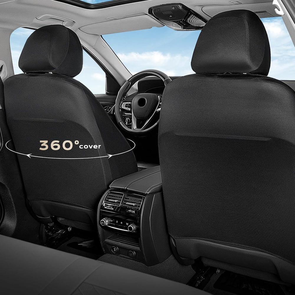 Coverado Car Seat Covers Front Pair, Automotive Leather Seat Covers for Car，U...