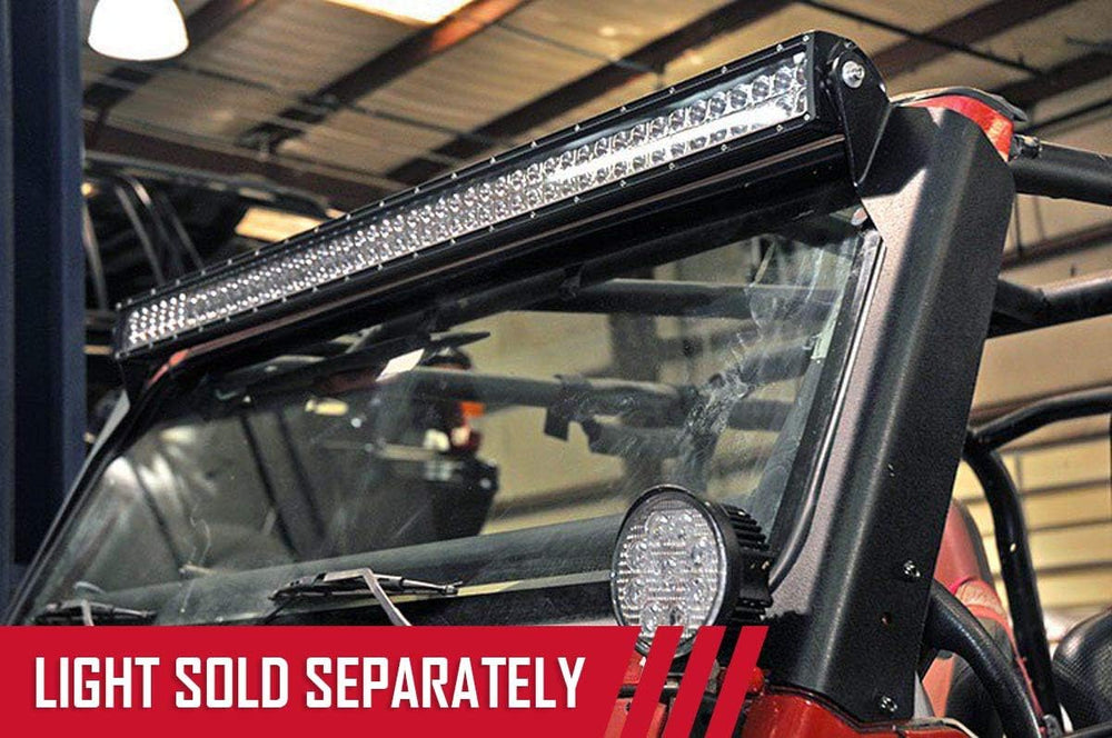 Rough Country 50" LED Light Bar Upper Windshield Mounts for Jeep Wrangle...