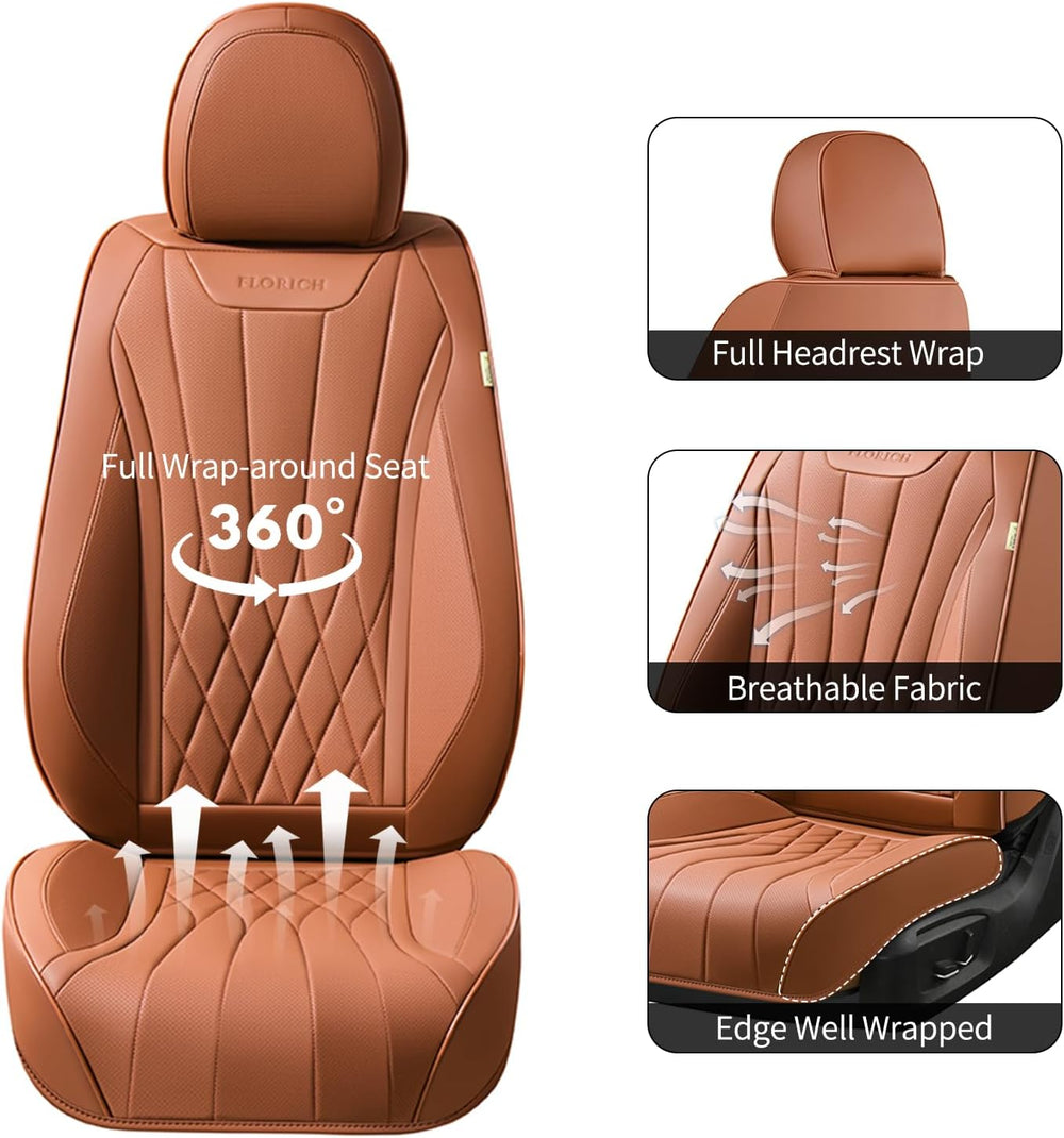 Premium Leather Car Seat Covers, Automotive Seat Covers Universal Fit Most Ve...