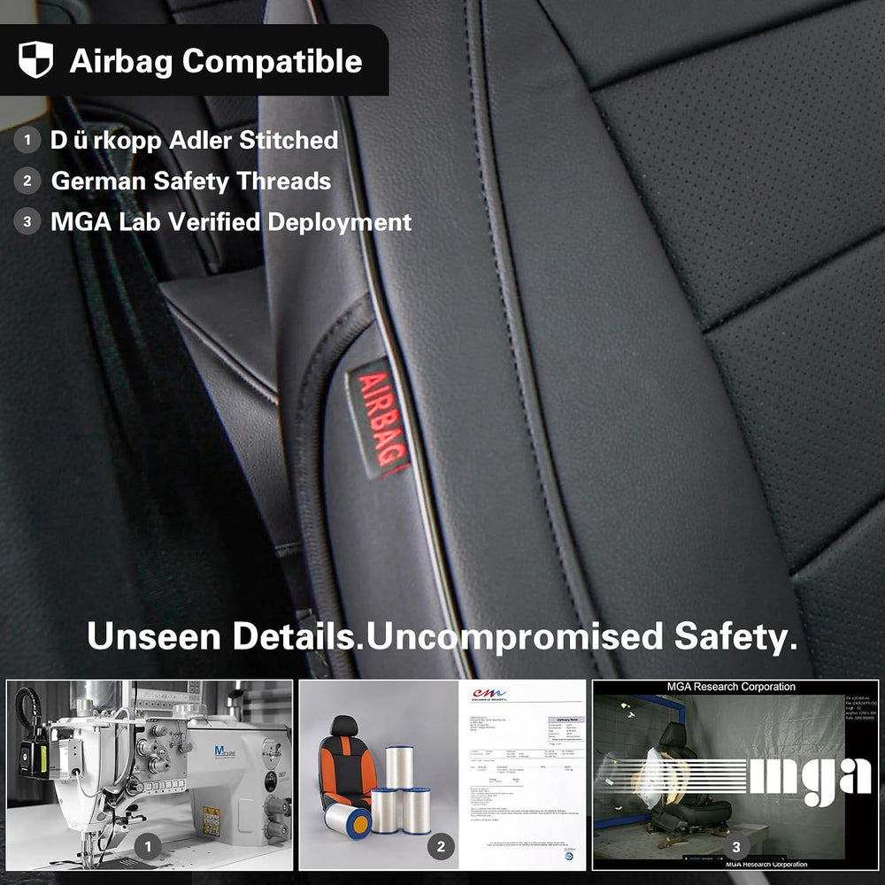 EKR Car Seat Covers for Honda CRV 2023-2027 Leatherette Full Set