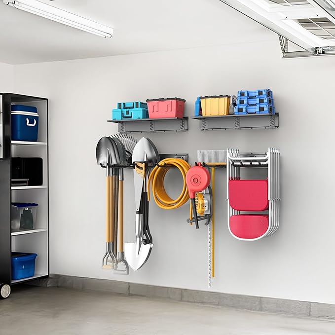 WALMANN Wall Mounted Garden Tool Rack