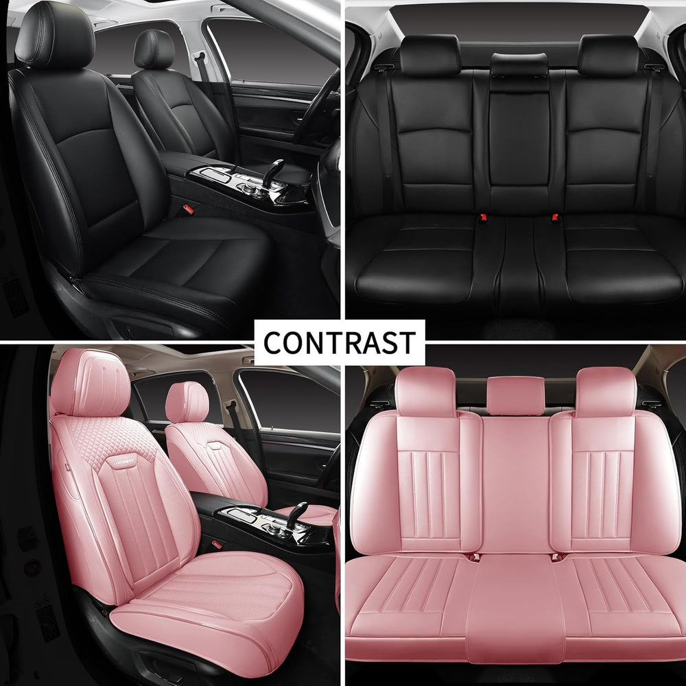 Pink Car Seat Covers Fit for Corolla Cross RAV4 Kona HR-V CRV UX,Waterproof a...