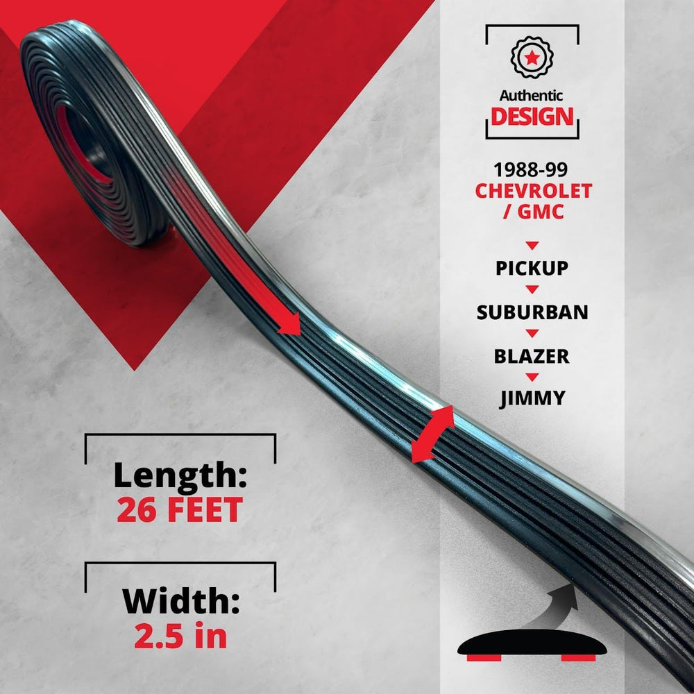 All-Fit Automotive Replacement Old Style Body Side Molding (2.5") – OEM ...