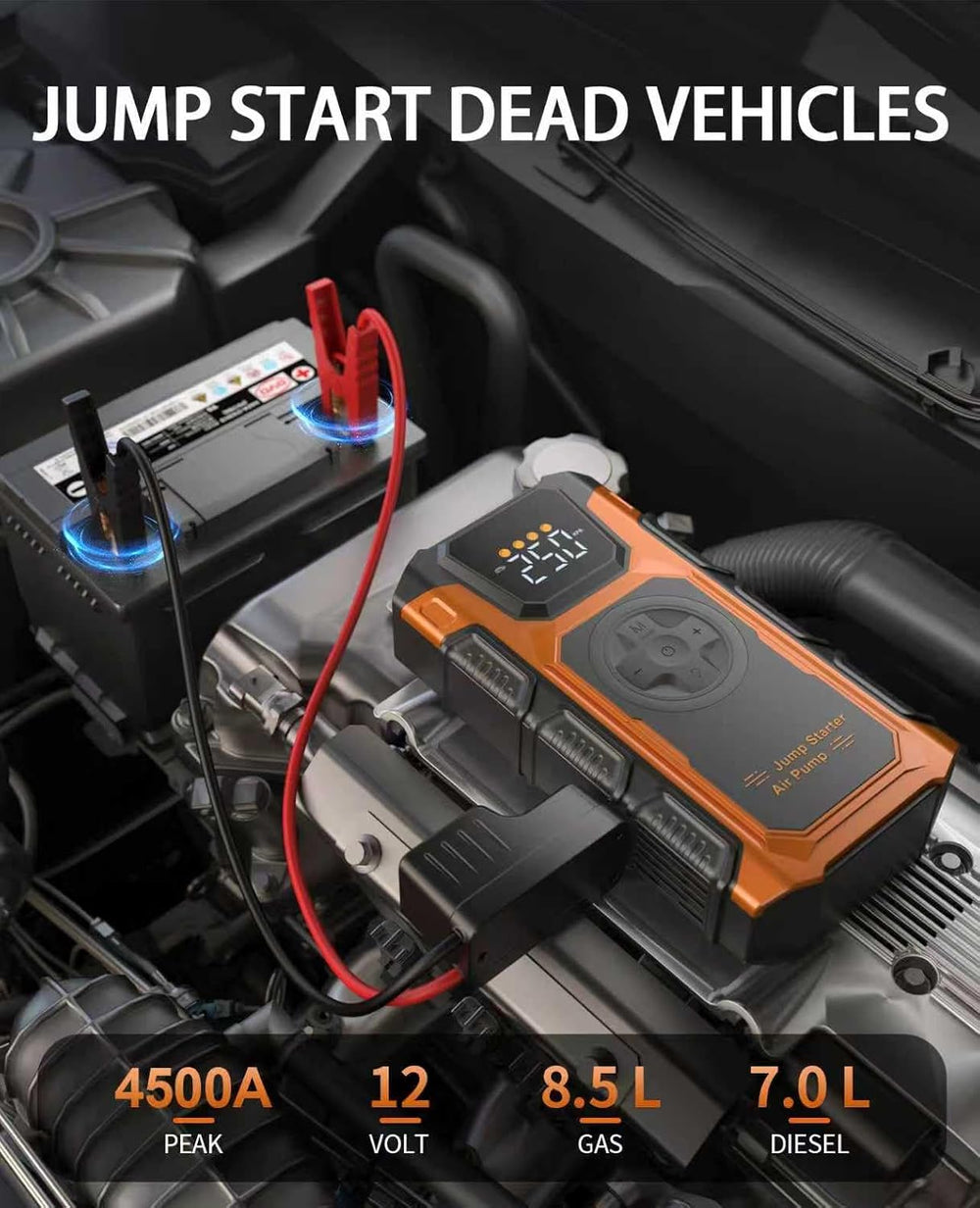 Tire Inflator Portable Air Compressor, 150 PSI Cordless Mini Air Pump for Car...