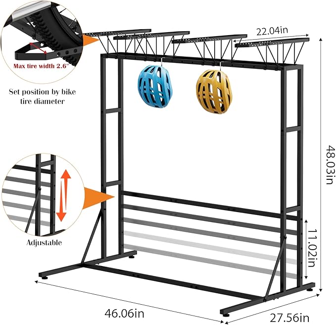 OYEAL Bike Rack Garage Floor Bike Storage Stand