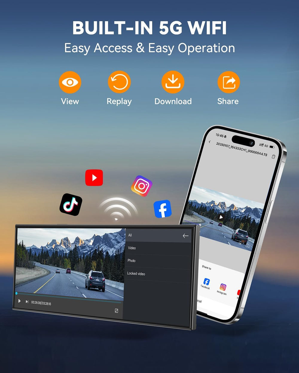11.5" Wireless Carplay Screen for Car, Portable A pple Carplay & And...