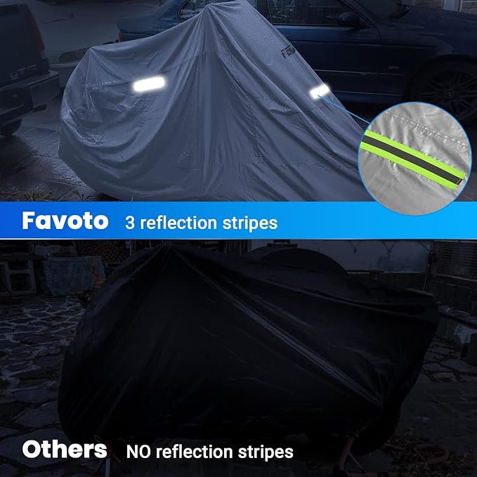 Favoto Motorcycle Cover Waterproof Outdoor