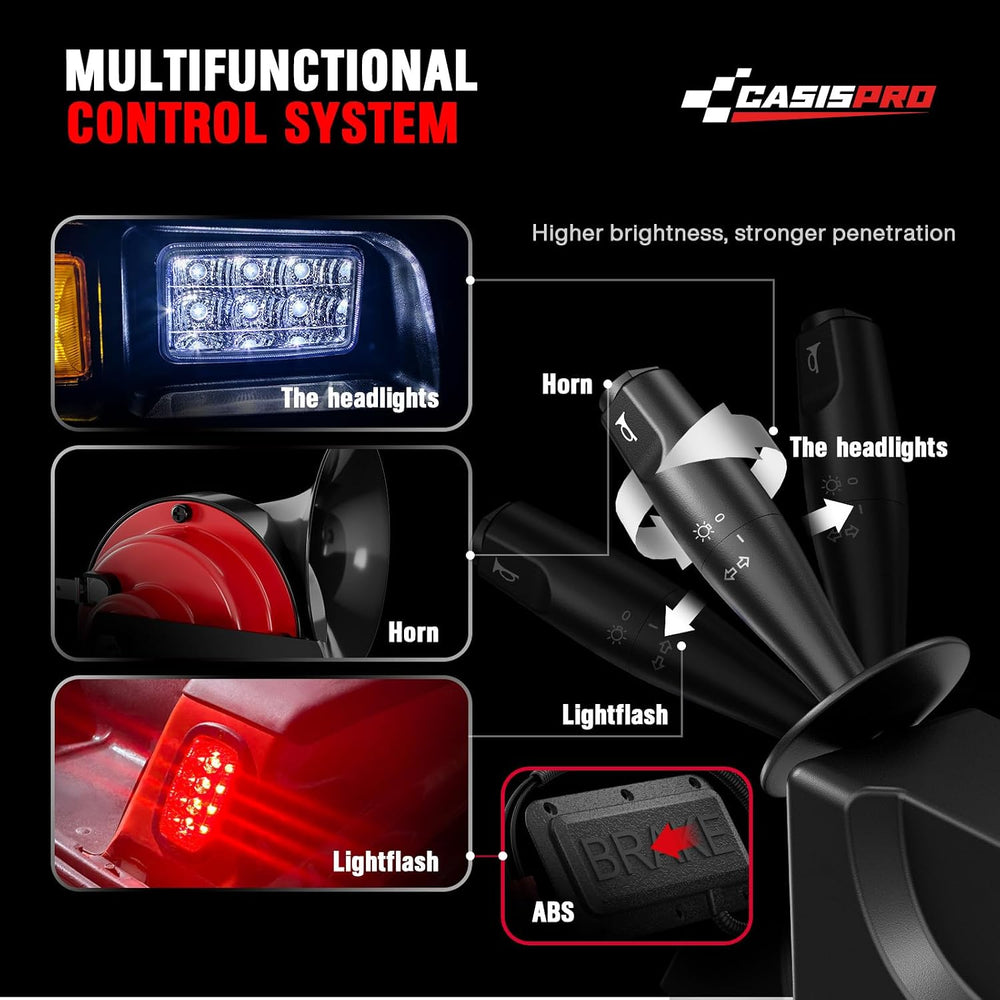 12V Deluxe Golf Cart Light Kit for Club Car DS 1993-UP, Street Legal Club Car...