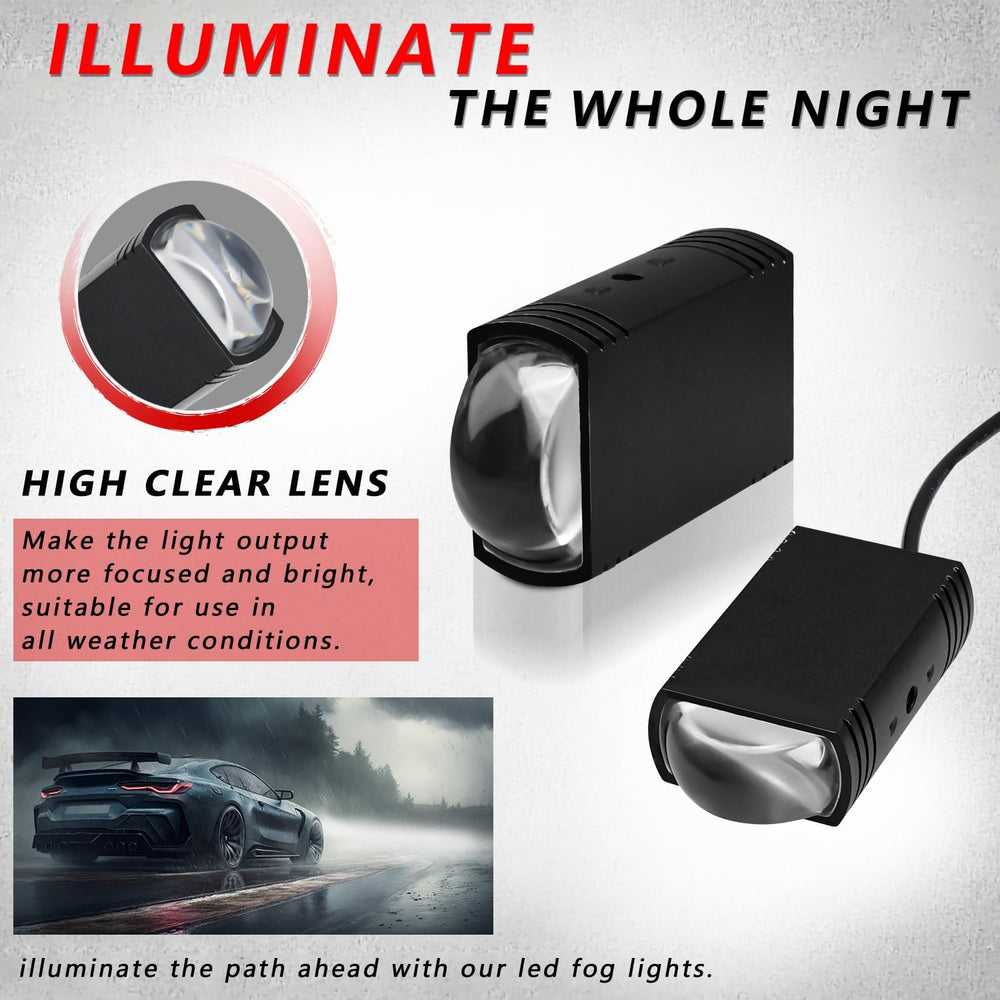Motorcycle Driving Lights 3 Modes Hi/Lo Beam Sport Front Grille LED Lights