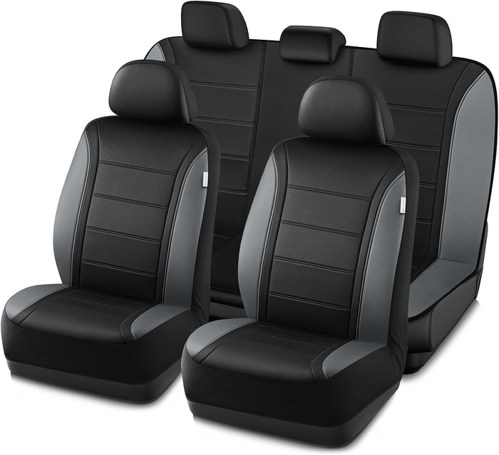 Road Comforts Leather Seat Covers, Breathable Car Seat Covers Full Set