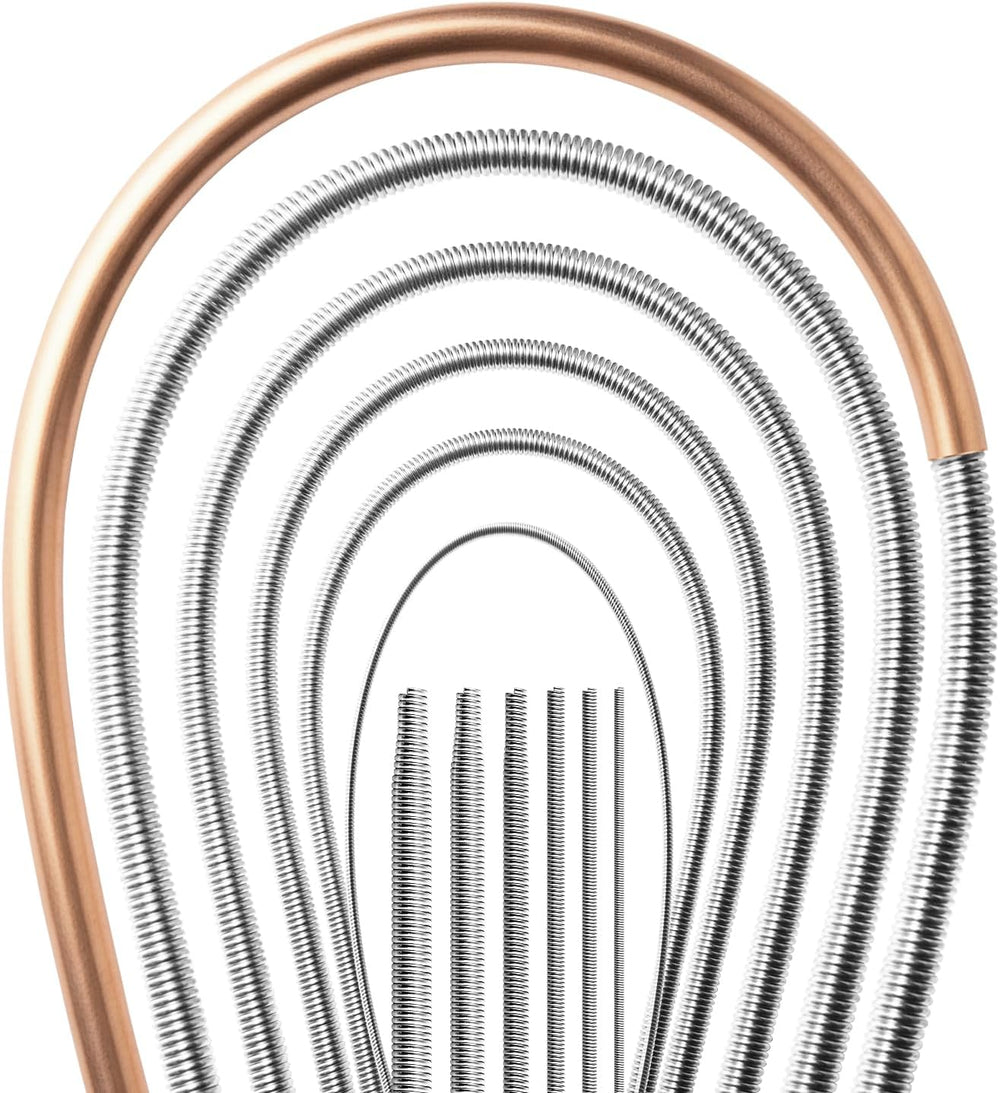 6-in-1 Copper Tube Bender Set – 43" Long Spring, Crease‑Free Bending