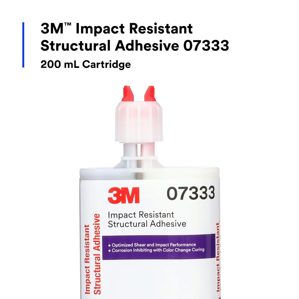3M Impact Resistant Structural Adhesive, 07333, Two-Part Epoxy, True Automoti...