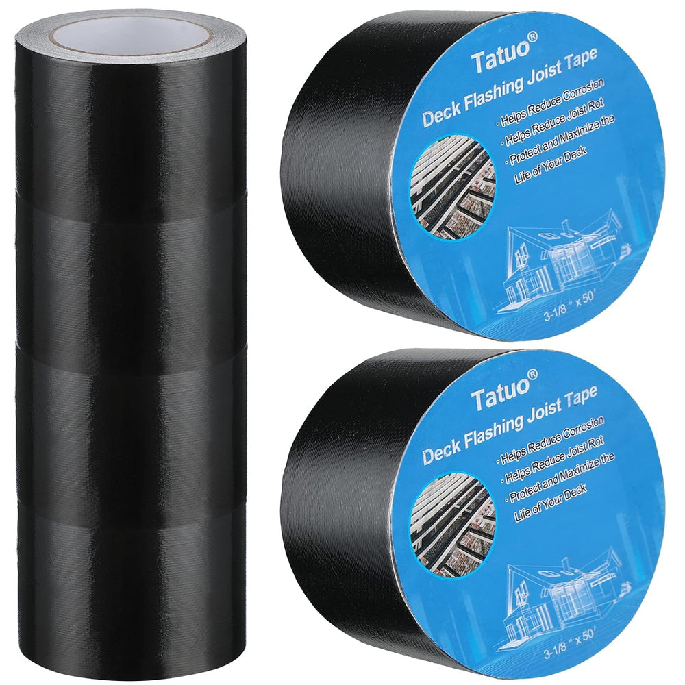 Tatuo 6 Rolls Deck Joist Tape for Decking, 3-1/8 Inch x 50 ft Flashing Tape