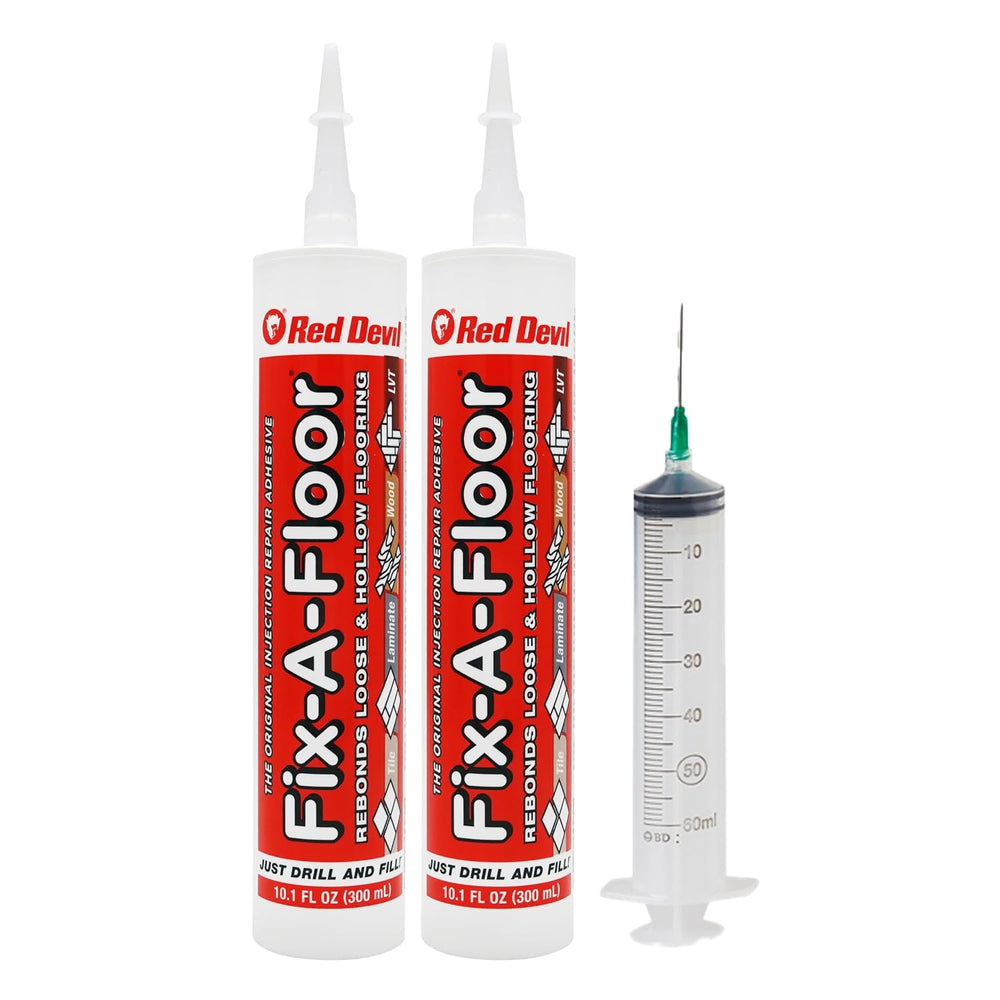 The Original Fix-A-Floor Loose Tile Repair Adhesive with Syringe - Tile, Porc...