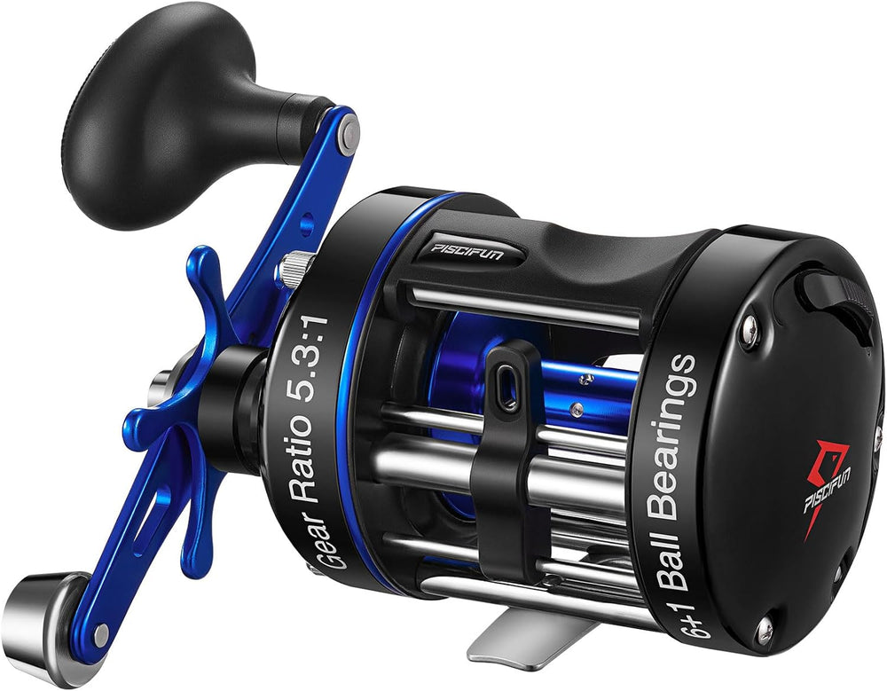 Piscifun Chaos XS Round Baitcasting Reel, Saltwater Conventional Reel