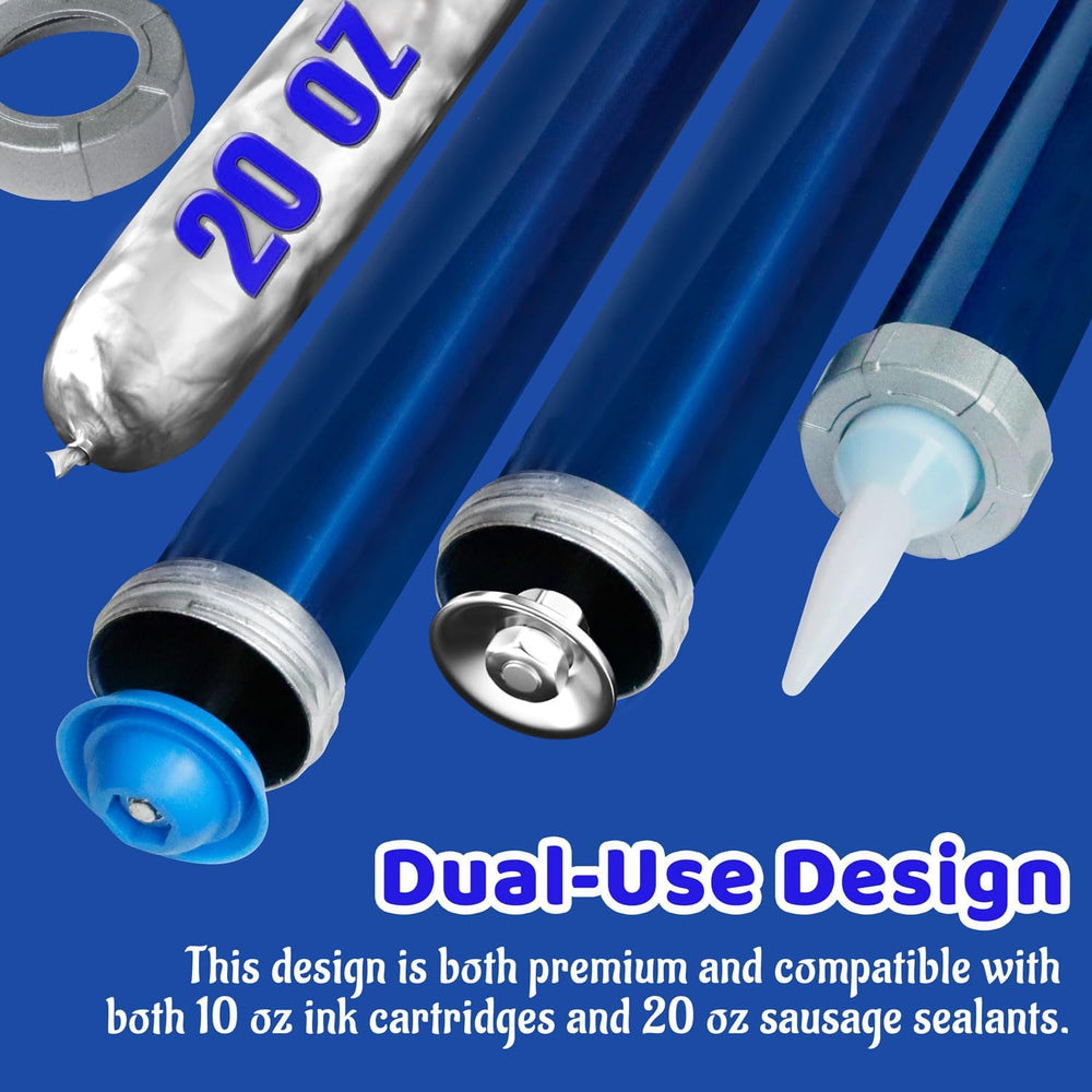 2 Pack sausage caulking gun, sausage gun caulking gun, 20 oz sausage tube gun...