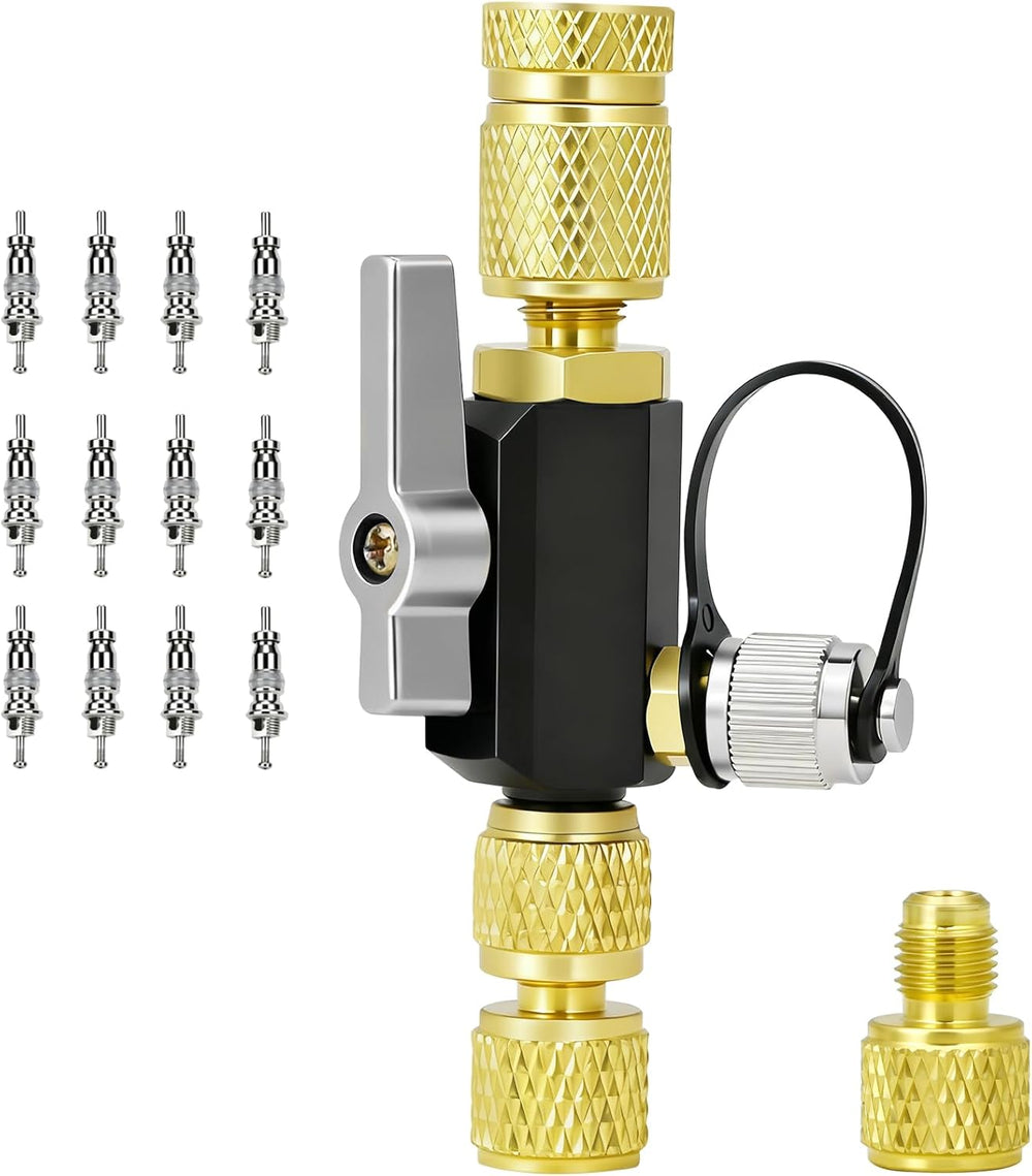 HVAC Valve Core Removal Tool, Mega Flow Vacuum-Rated Valve Core Removal Tool,...