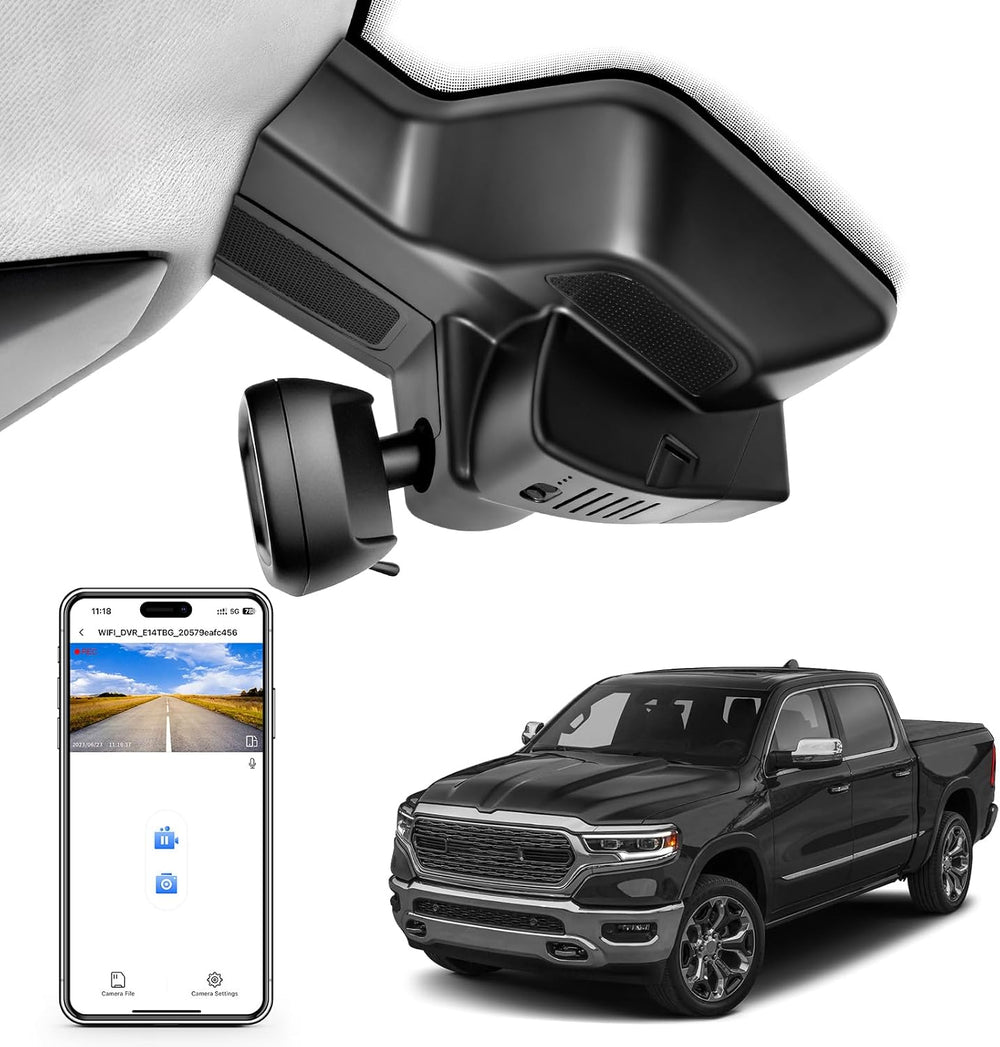 Mangoal Front 4K Dash Cam for Dodge RAM Gen5 RAM 1500 2025-2027 (Model G)