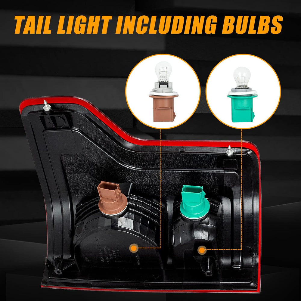 RANSOTO F150 Tail Light Compatible With Ford F-150 2015 2016 2017 Rear Brake ...