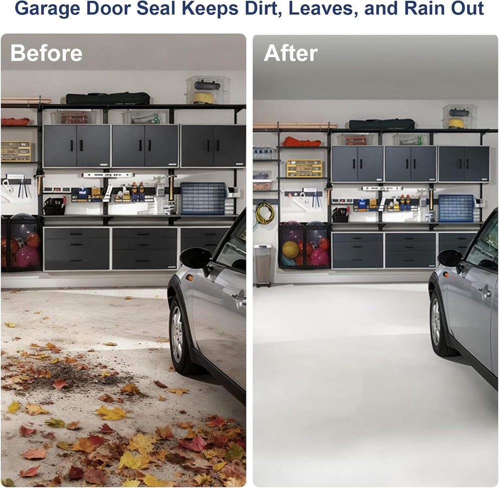 Garage Door Seal Top and Sides, 40 FT Garage Door Weather Stripping Side Seal...
