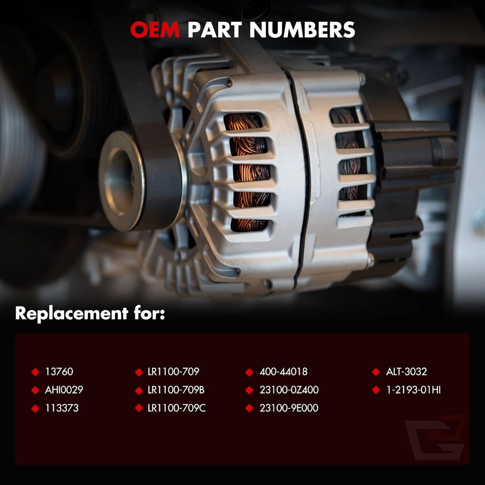 Alternator Compatible for Nissan for Altima L4 2.4L1998-2001