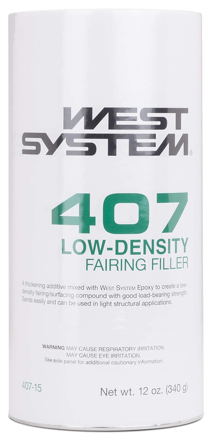 West System 407-15 Low-Density Epoxy Filler, 12 oz | Easy-Sanding Filler