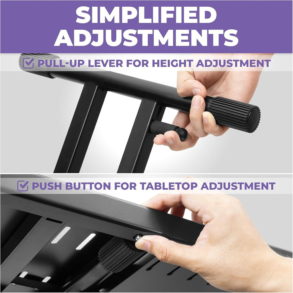 Liquid Stands Expandable DJ Table Stand Portable Audio Mixer Stand, X Style