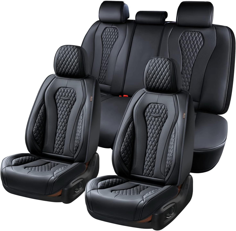 Coverado Seat Covers, Car Seat Covers Full Set, Black Car Seat Cover, Car Sea...