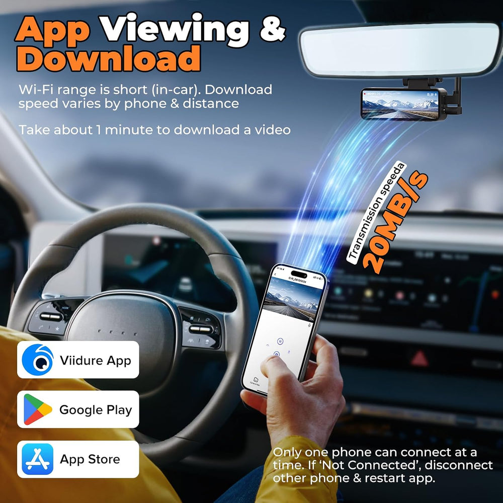 Dash Cam Front and Rear, 4K Dash Camera for Daily Driving, Day and Night