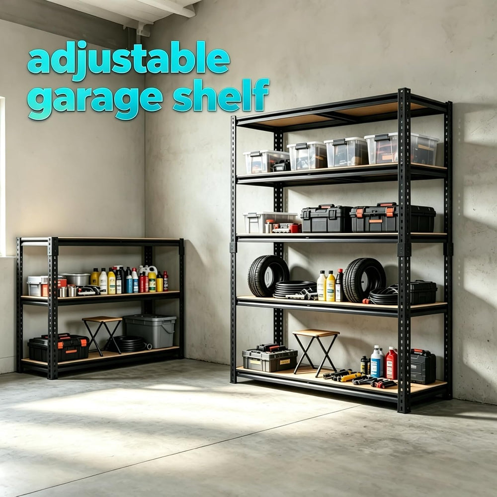 Garage Storage Shelves Heavy Duty Garage Shelving Units 60" x 28" x...