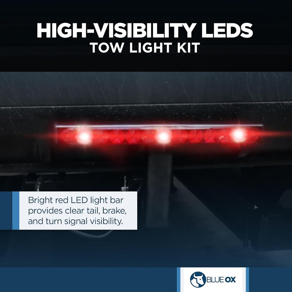 Blue Ox Tow Light Kit fits 2 Inch Class III, IV, V Receiver Hitch | Plug-and-...