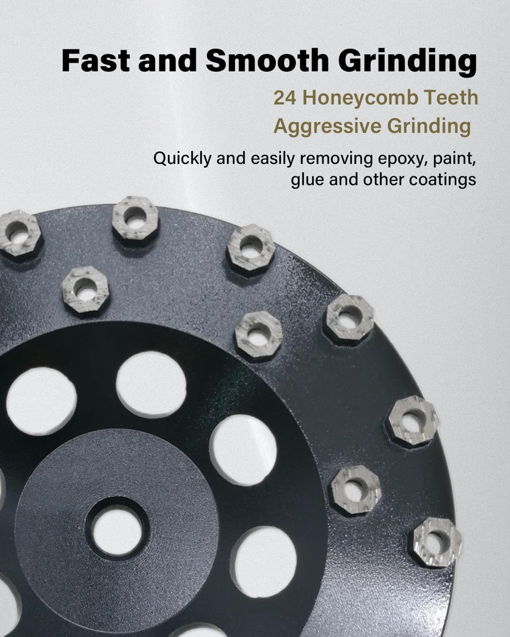Diamond Grinding Cup Wheel for Hard Concrete Floor, Epoxy Coating Removal, 24...