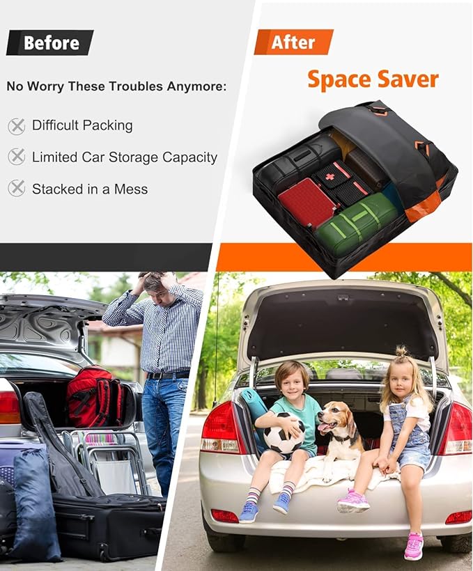 FIVKLEMNZ Car Rooftop Cargo Carrier Roof Bag Waterproof