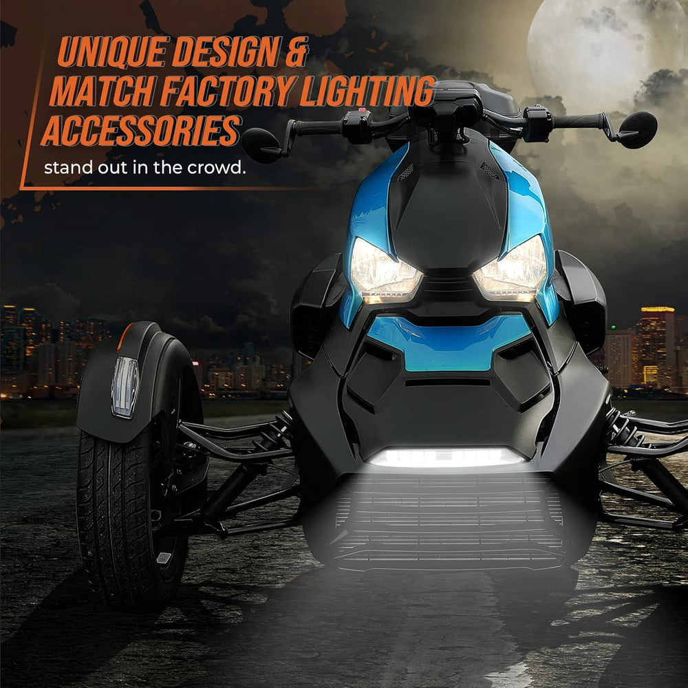 KEMIMOTO Front Bumper Light Bar LED Compatible with Can-Am Ryker