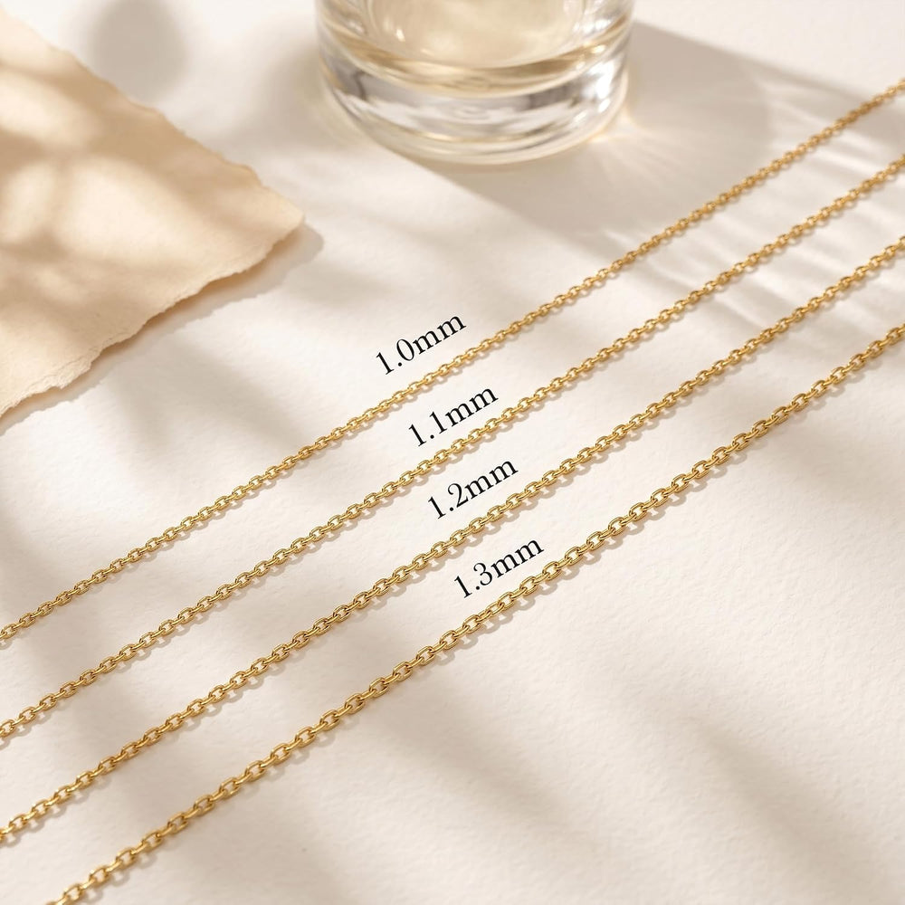 Gold Necklaces for Women 14K Gold Chain for Women Gold Cable Chain